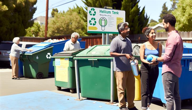 Helium tank recycling locations and guidelines.