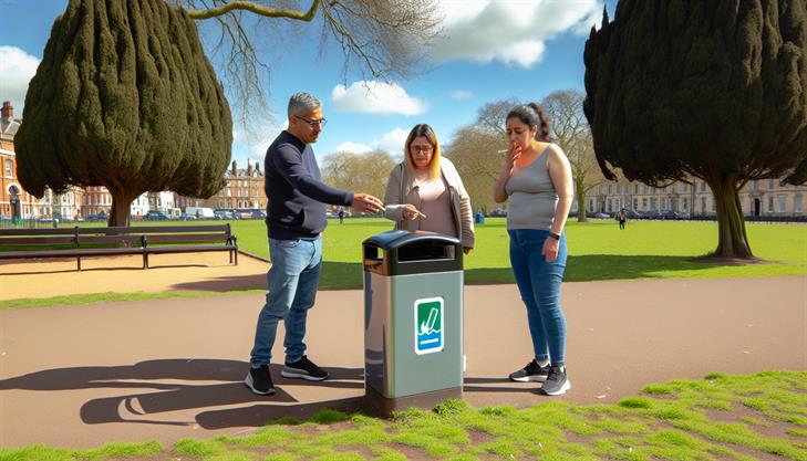 Proper disposal methods for cigarette butts, eco-friendly waste management tips.