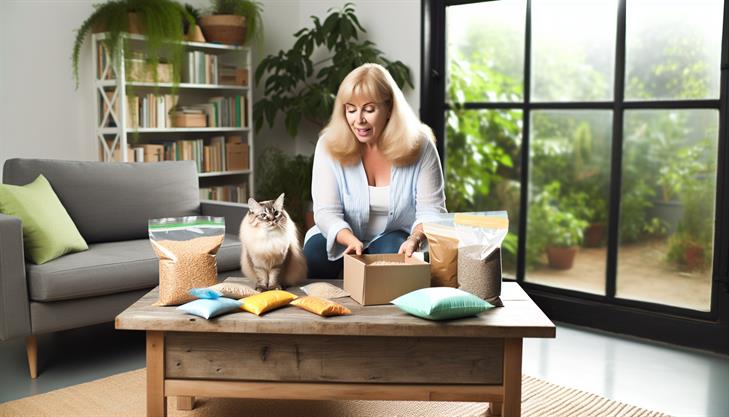 Biodegradable cat litter types, eco-friendly options for pets, sustainable pet care solutions.